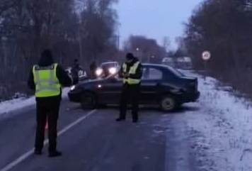 Под Харьковом автомобиль полиции попал в ДТП