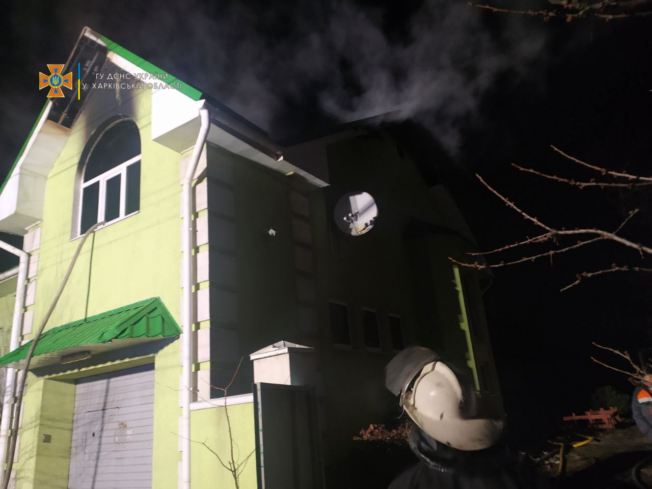 В Харькове горел реабилитационный центр (видео)