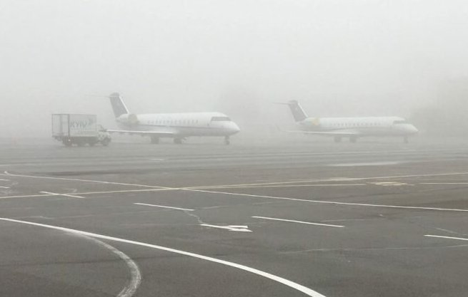 В Харьковском аэропорту из-за тумана задерживаются рейсы