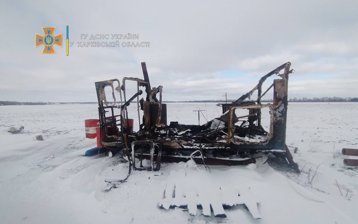 В Богодуховском районе сгорел строительный вагончик: погиб мужчина
