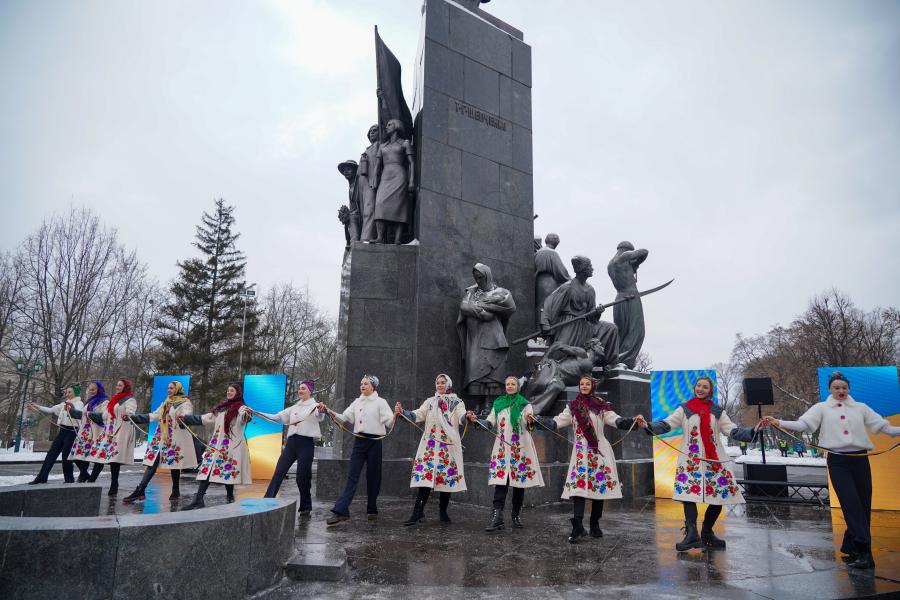 В Харьковской области отмечают День Соборности Украины (видео)