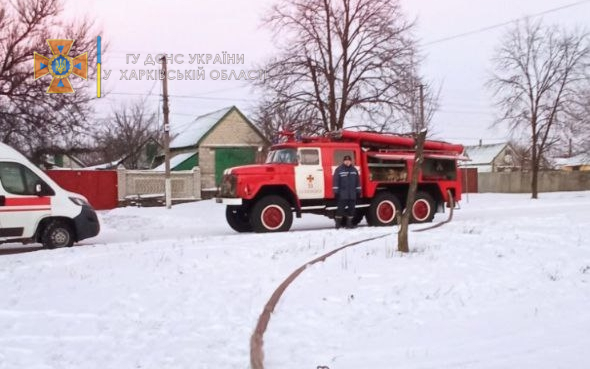 В Красноградском районе во время пожара в доме погиб мужчина