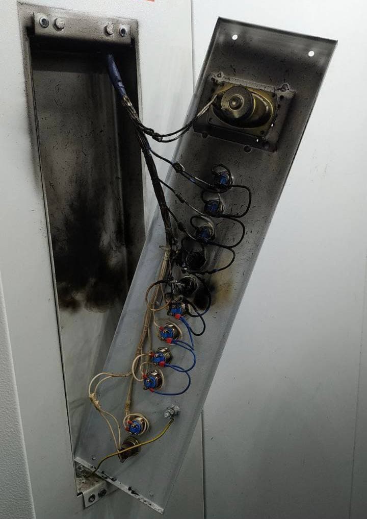 В Харькове загорелся лифт с пассажиром