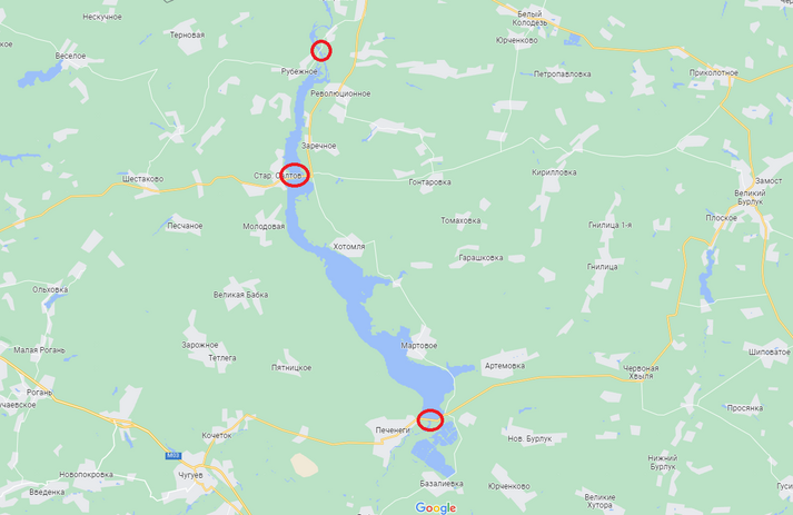 Російські війська, відступаючи з Харківщини, підірвали мости через Сіверській Донец