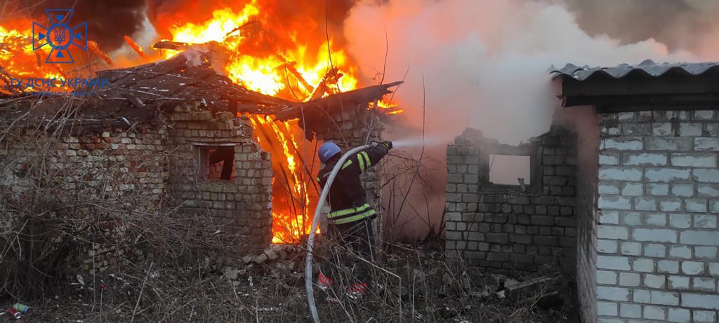 Пожежі у Куп’янську рятувальники гасили понад 5 годин