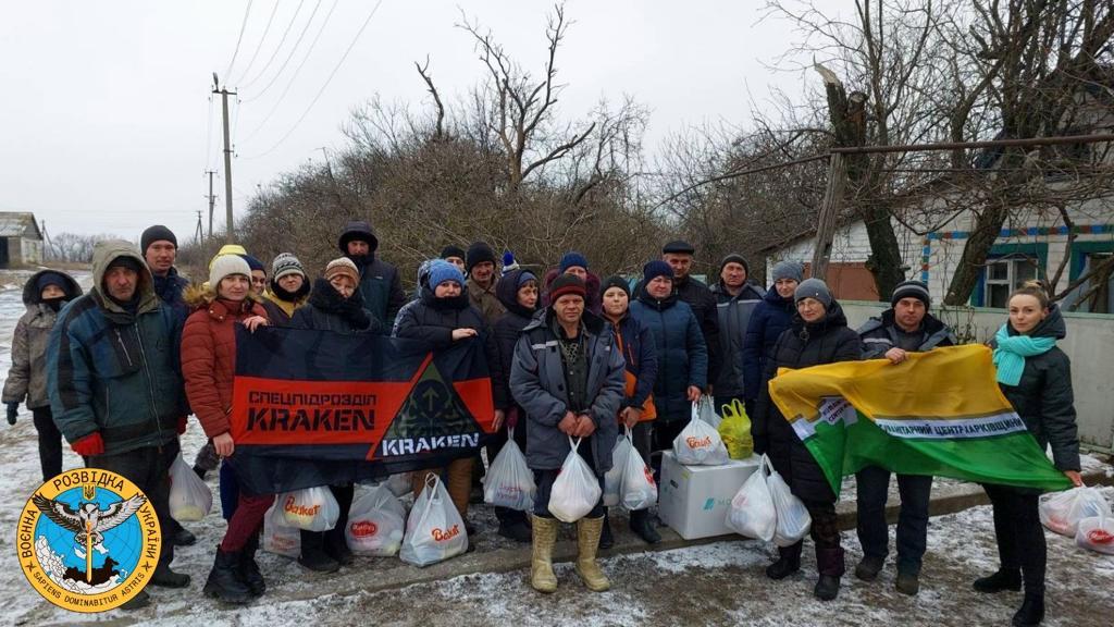 Спеціальний підрозділ “Kraken” доставив на Харківщину близько пів тисячі продуктових наборів