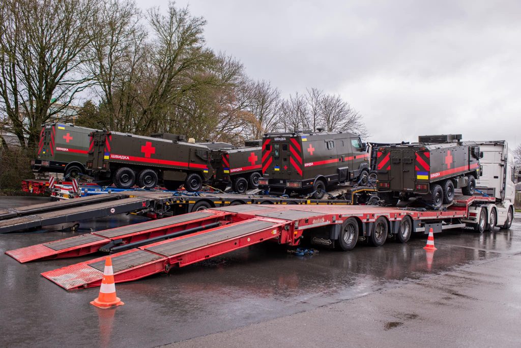 В Україну від Люксембургу направлено 14 бронеавтомобілів швидкої допомоги
