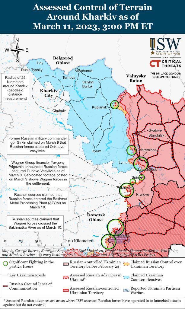Російські війська, ймовірно, контролюють селище Першотравневе в Куп’янському районі, – ISW