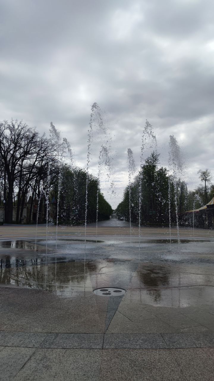 Весняна пора: у парку імені Горького запустили фонтан