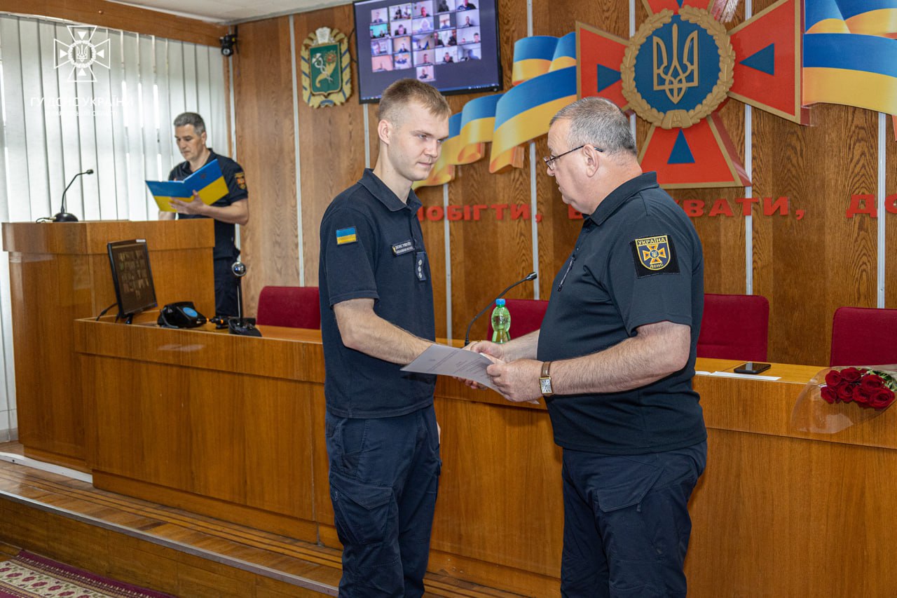 Нагороди та спеціальні звання служби цивільного захисту отримали рятувальники Харківського гарнізону ДСНС