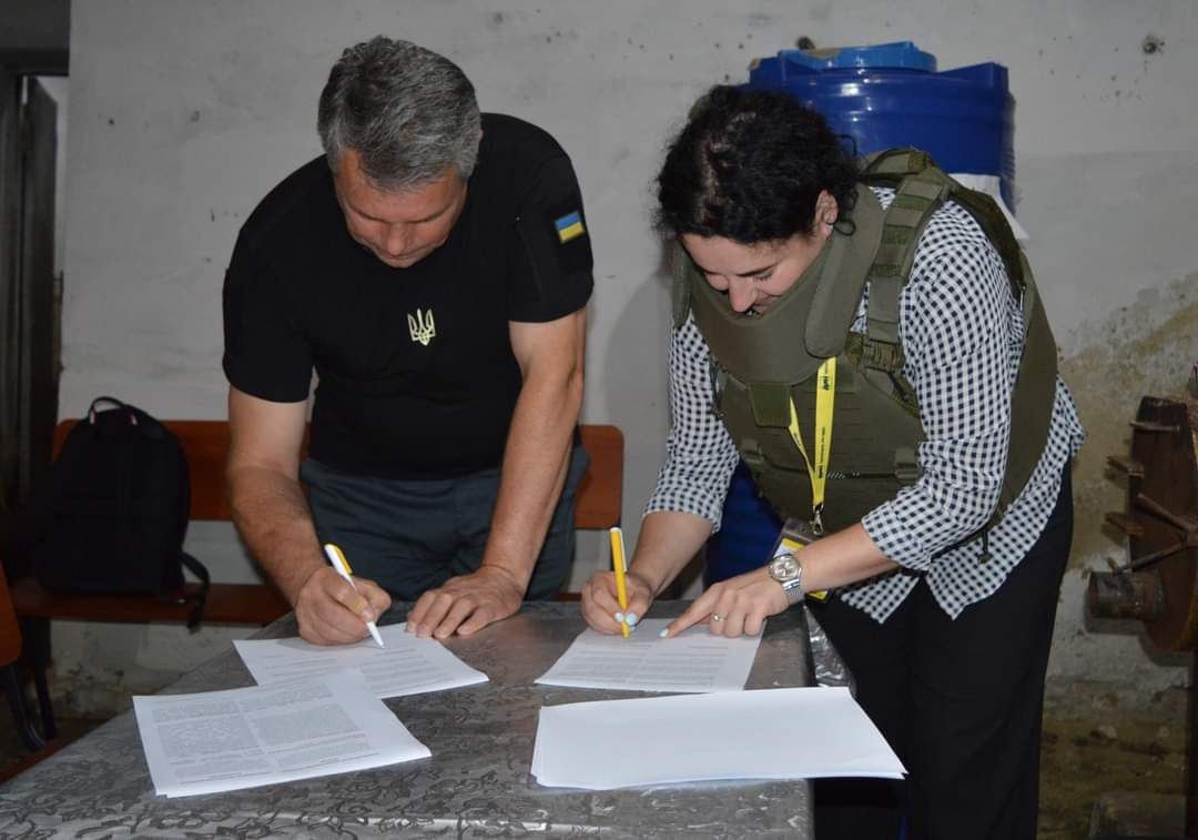 В Золочівській громаді підписали меморандум про співпрацю з міжнародною гуманітарною організацією