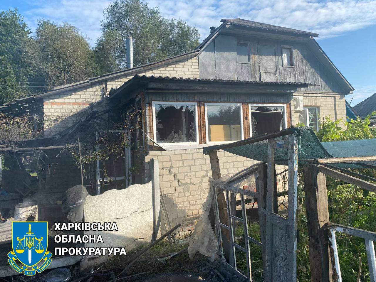 На Харківщині внаслідок ворожого обстрілу травмовано мирного мешканця