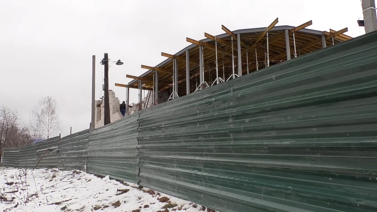 Відновлення адмінбудівлі в селищі Руська Лозова у Дергачівській громаді