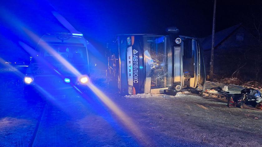 В Польщі перекинувся автобус з українцями