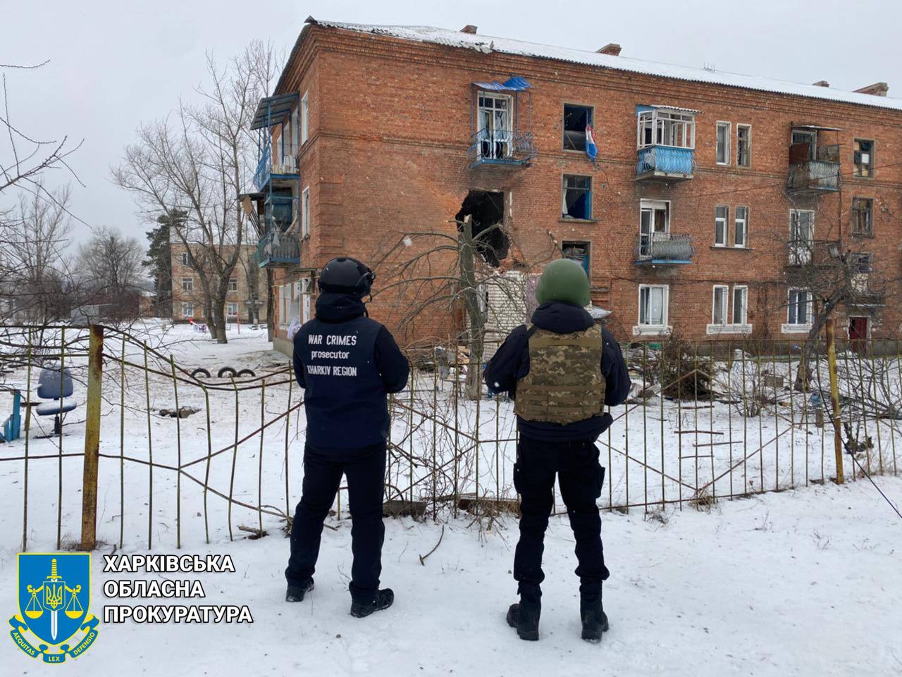 Обстріл Купʼянську та Борової: прокурори фіксують наслідки (фото)