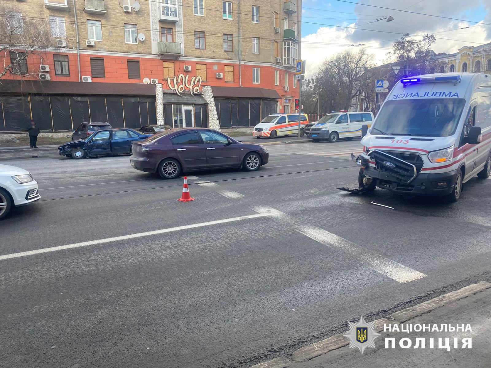 У поліції повідомили подробиці ДТП за участю «швидкої» в Харкові