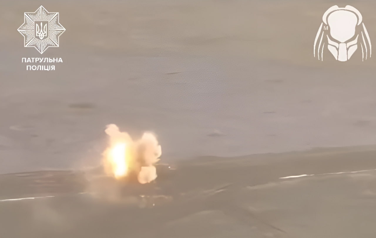 Підрозділ патрульної поліції «Хижак» знищив російський танк (відео)