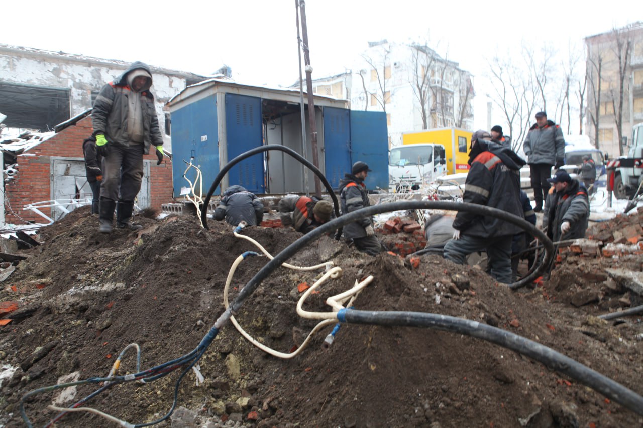 Харківські енергетики заживили будинок на Бакуліна, який пошкодили російські ракети