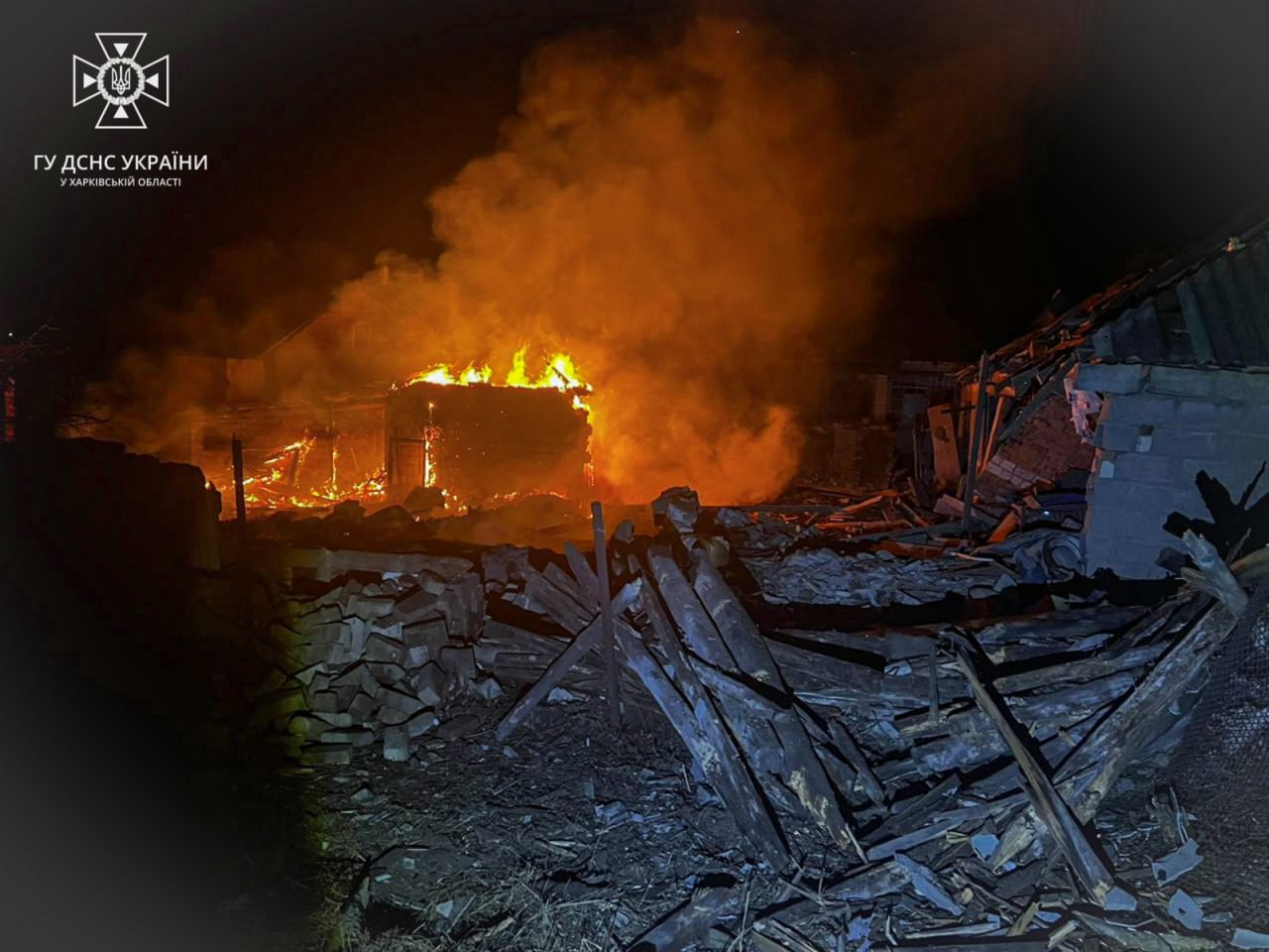 Нічні пожежі на Харківщині: жертв та постраждалих немає