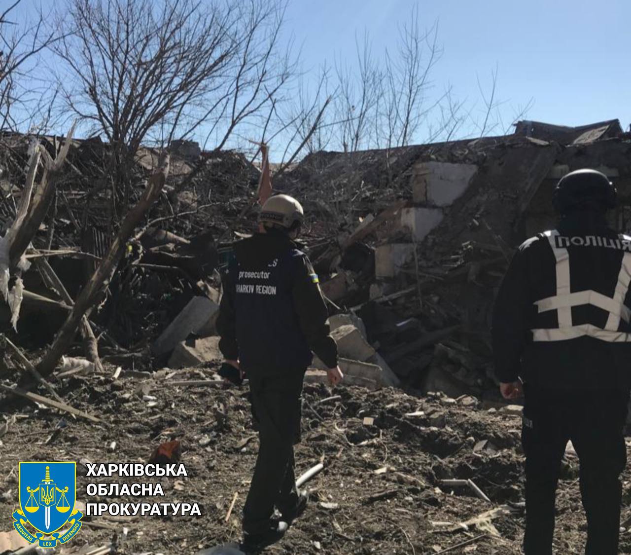 Правоохоронці показали руйнування внаслідок російських атак на Харківщину