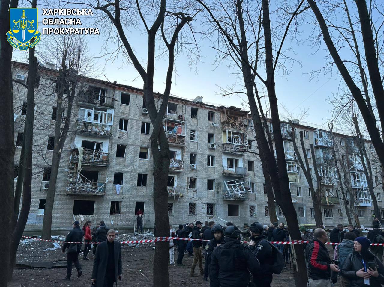 Один загиблий та 18 поранених: прокурори працюють на місцях ударів по Харкову