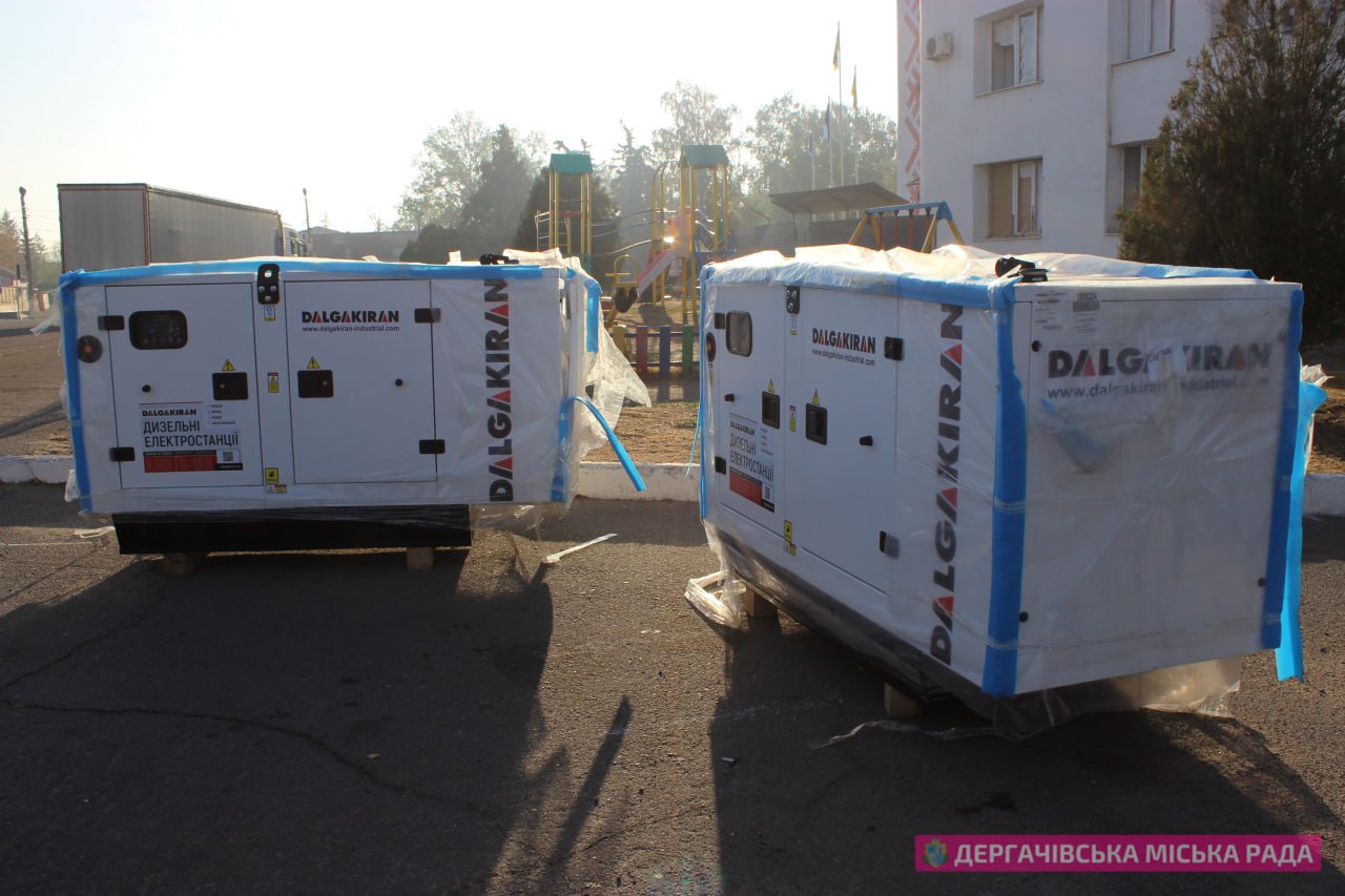 Два дизельних генератори отримала Дергачівська громада на Харківщині