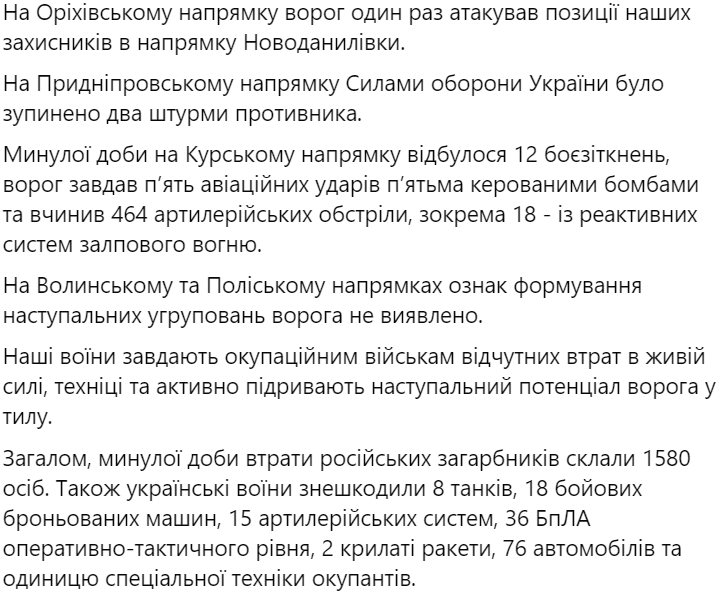 На Харківщині ЗСУ відбили 15 атак окупантів біля Вовчанська, Петропавлівки, Лозової та Піщаного 85